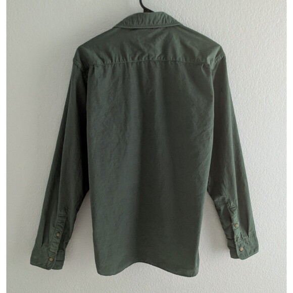 Faherty Corduroy Button-Up Shirt Men's Size Medium Laurel Wreath Green Top - Picture 5 of 7